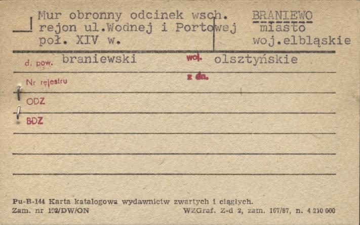 mur obronny - odcinek wsch., skan 1