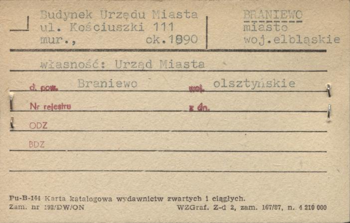 budynek Urzędu Miasta, skan 1
