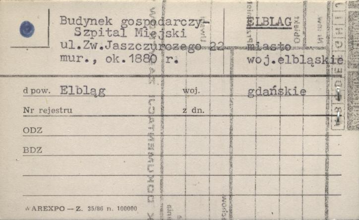 budynek gospodarczy - szpital miejski, skan 1