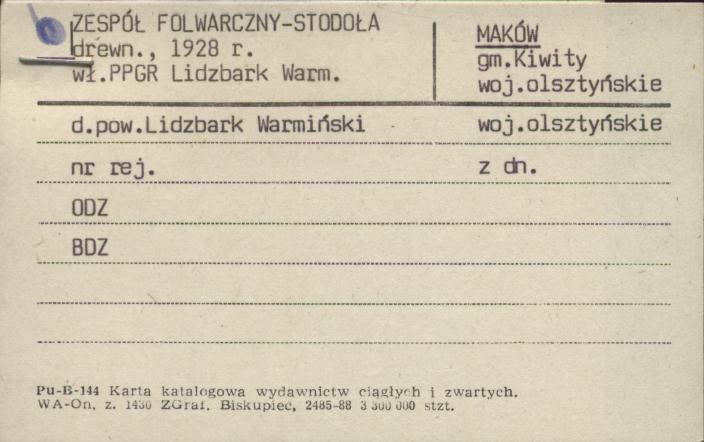 stodoła - zespół folwarczny, skan 1