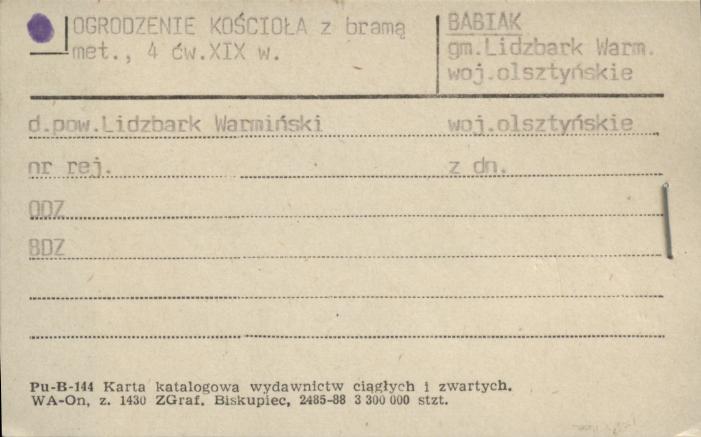 ogrodzenie kościoła z bramą, skan 1