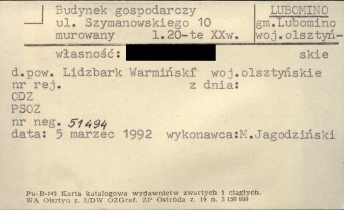 budynek gospodarczy, skan 1