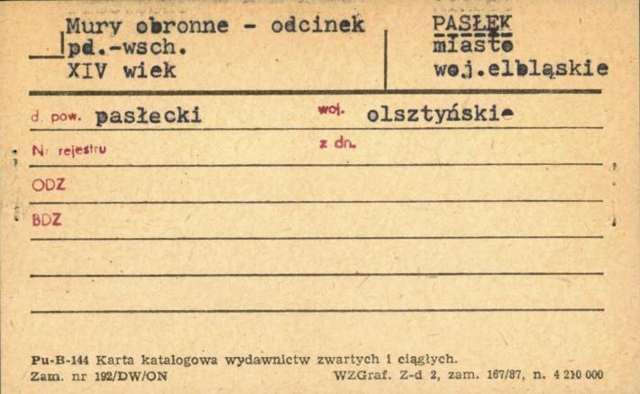 mury obronne - odcinek pd.-wsch., skan 1