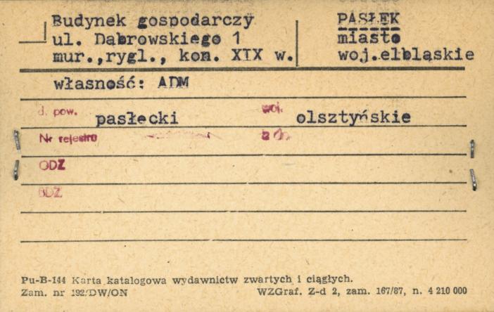 budynek gospodarczy, skan 1