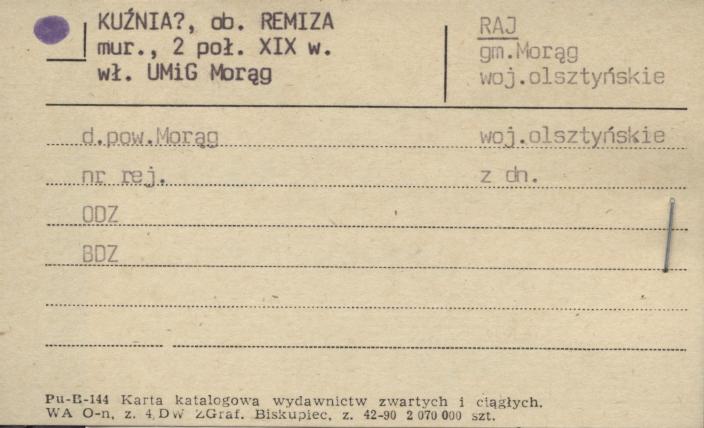 kuźnia, ob. remiza, skan 1