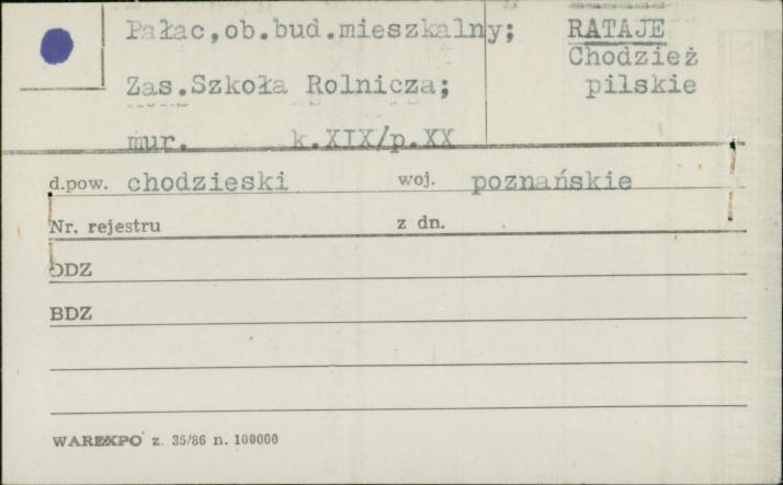 pałac, ob. bud. mieszkalny, skan 1
