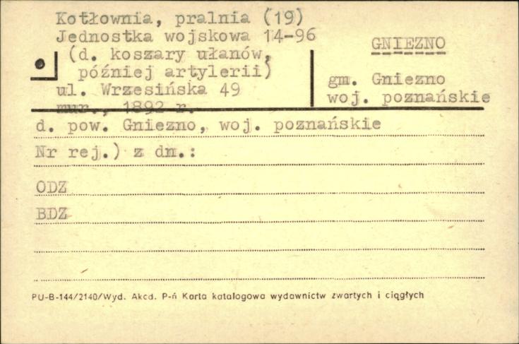 kotłownia, pralnia (19) - koszary ułanów, nast. artylerii, ob. jednostka wojskowa 14-96, skan 1