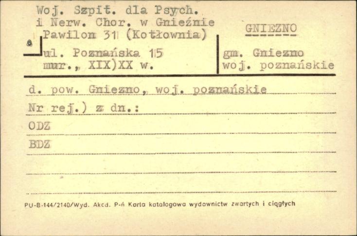 Woj. Szpit. dla Psych. i Nerw. Chor. w Gnieźnie - pawilon 31 (kotłownia), skan 1