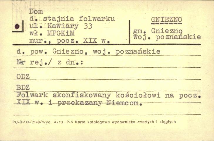 stajnia, ob. dom - folwark, skan 1