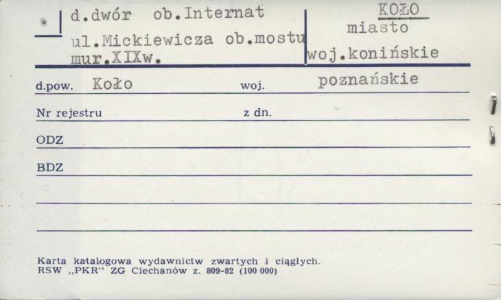 dwór, ob. internat, skan 1