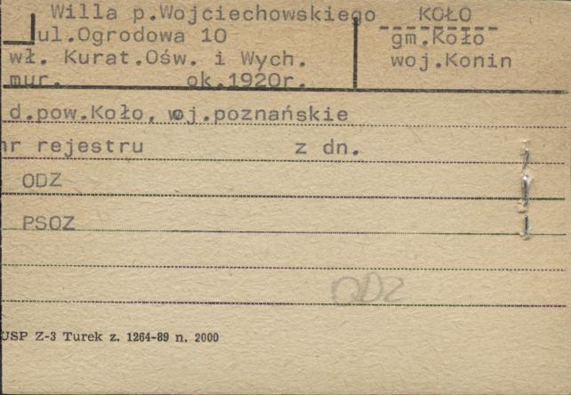 willa p. Wojciechowskiego, skan 1