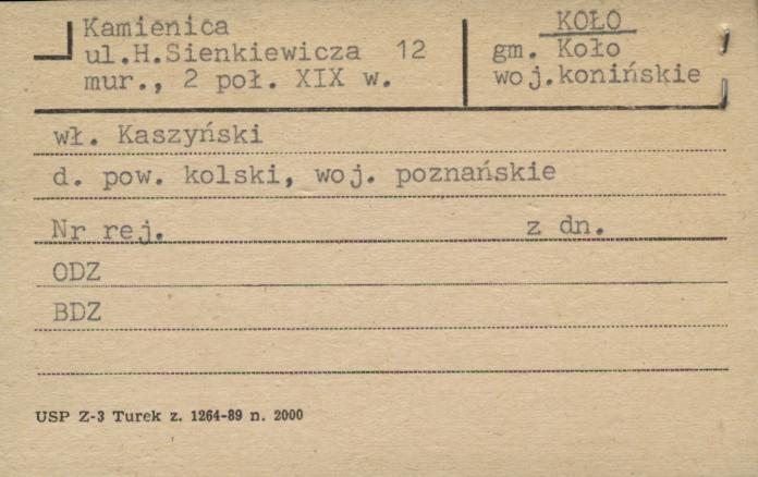 kamienica, skan 1
