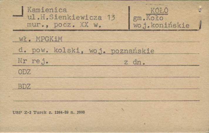 kamienica, skan 1