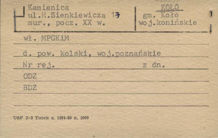 kamienica, skan 1