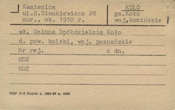 kamienica, skan 1
