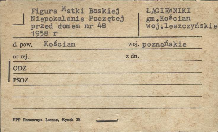 figura Matki Boskiej Niepokalanie Poczętej, skan 1