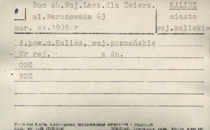 dom, ob. Wojewódzka Lecznica dla Zwierząt, skan 1