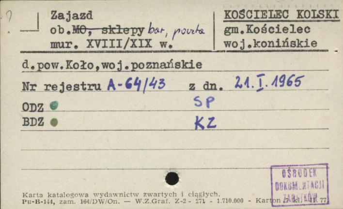 zajazd, ob. bar, poczta, skan 3