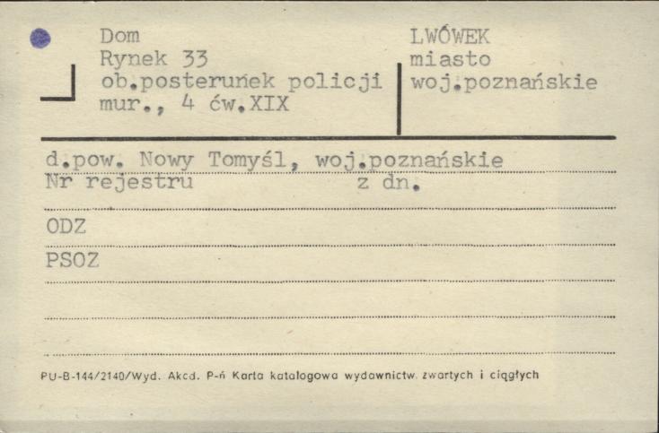 dom, ob. posterunek policji, skan 1