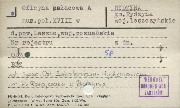 oficyna pałacowa A, skan 1