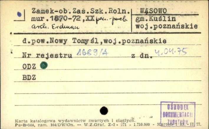 zamek - ob. zas. szk. roln., skan 1