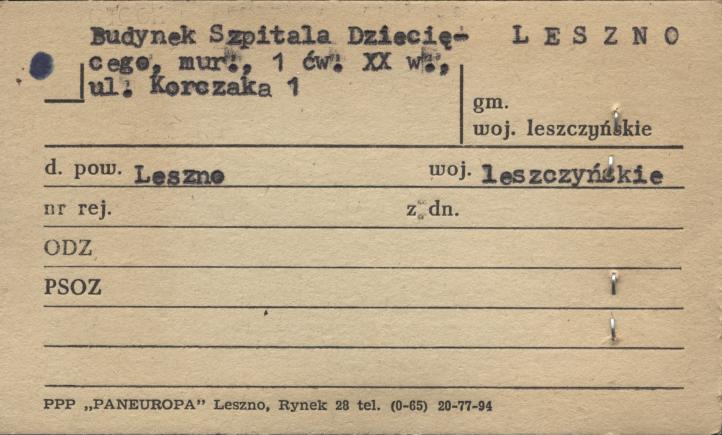 budynek szpitala dziecięcego, skan 1