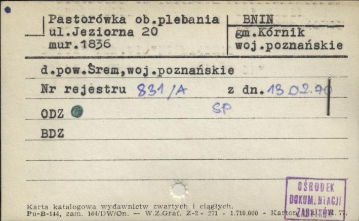 pastorówka ob. plebania, skan 1