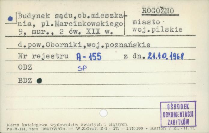 budynek sądu, ob. mieszkania, skan 1