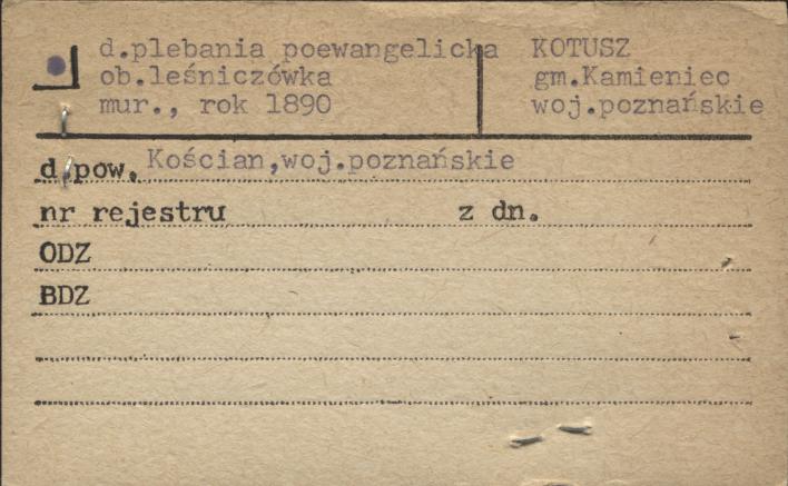 plebania poewangelicka ob. leśniczówka, skan 1