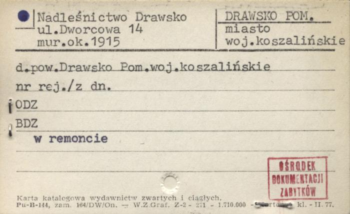 Nadleśnictwo Drawsko, skan 1