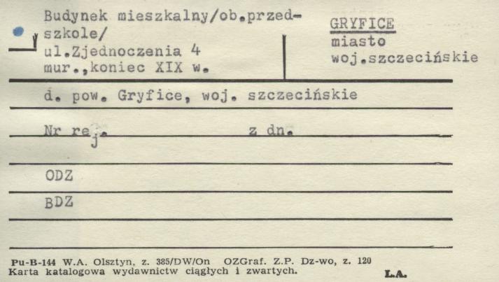 budynek mieszkalny, ob. przedszkole, skan 1