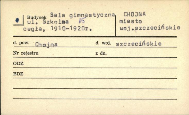 sala gimnastyczna, skan 1