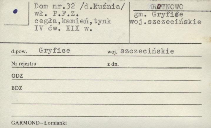 kuźnia, ob. budynek mieszkalny, skan 1