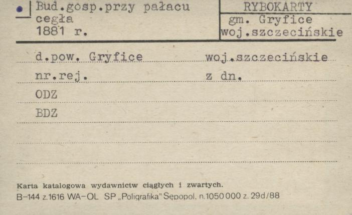 budynek gospodarczy przy pałacu, skan 1