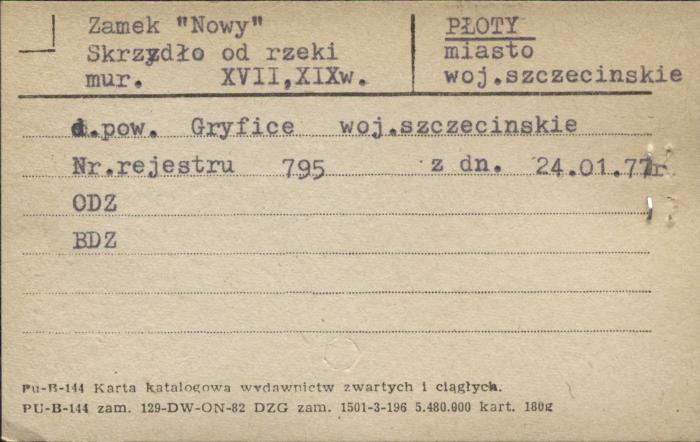 zamek Nowy, korpus główny, skan 4