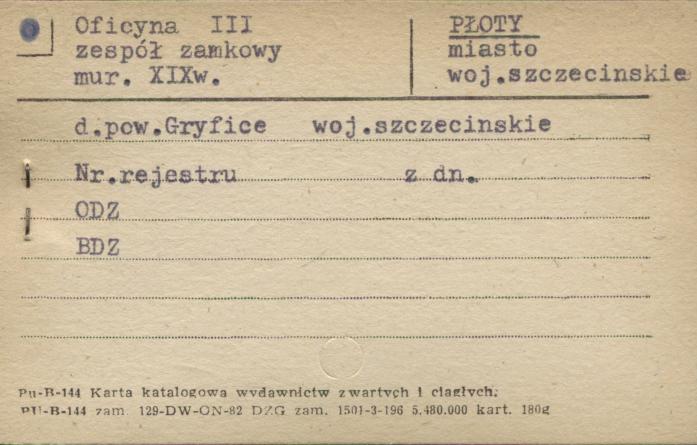 oficyna III, zespół zamkowy, skan 1