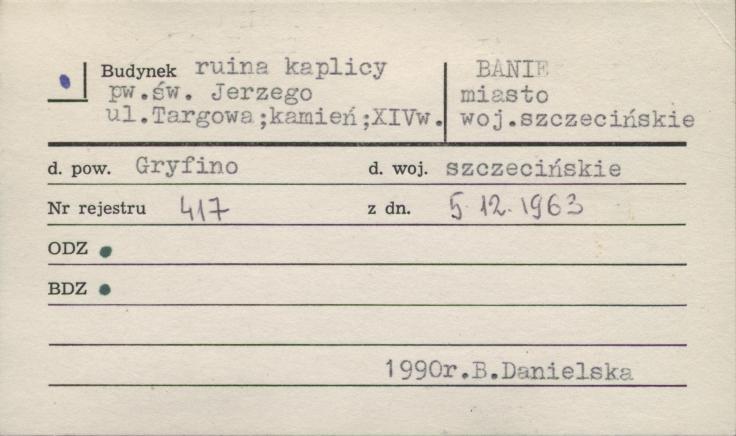 ruina kaplicy pw. św. Jerzego, skan 1