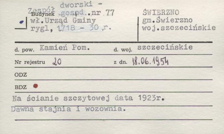 budynek gospodarczy - zespół dworski, skan 1