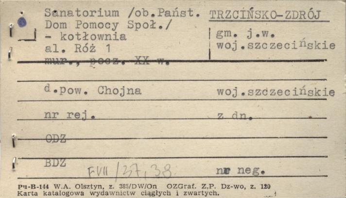 sanatorium (ob. Państ. Dom Pomocy Społ.) - kotłownia, skan 1