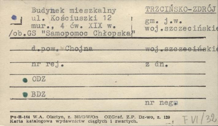 budynek mieszkalny (ob. GS Samopomoc Chłopska), skan 1