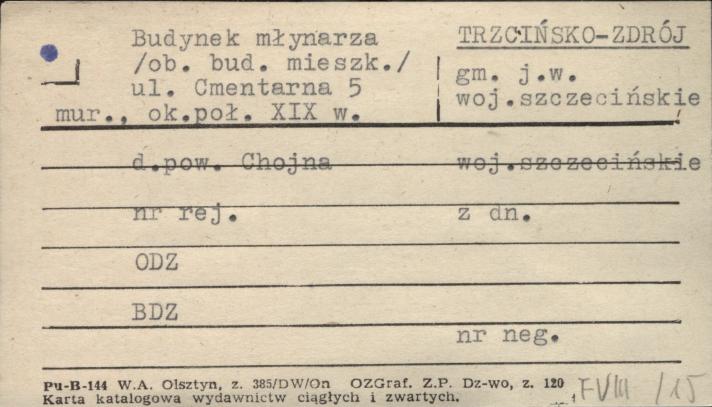 budynek młynarza (ob. bud. mieszk.), skan 1
