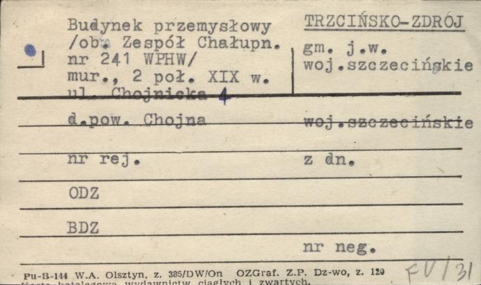 budynek przemysłowy (ob. Zespół Chałupn. nr 241 WPHW), skan 1