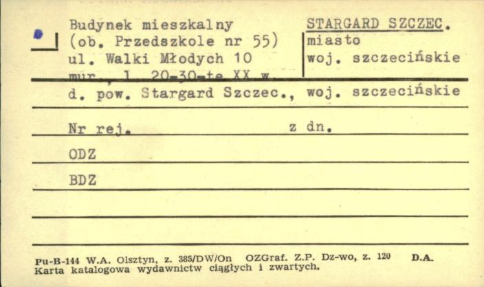 budynek mieszkalny, ob. przedszkole nr 55, skan 1