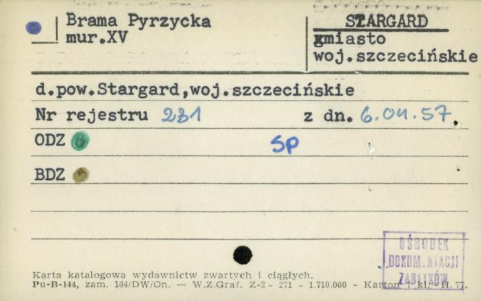brama Pyrzycka, skan 1