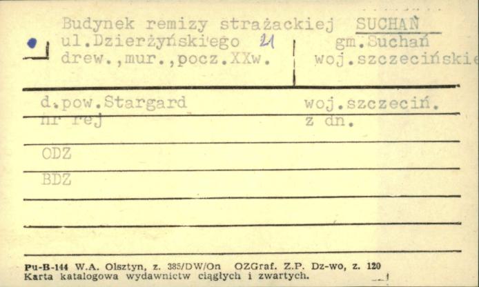 budynek remizy strażackiej, skan 1