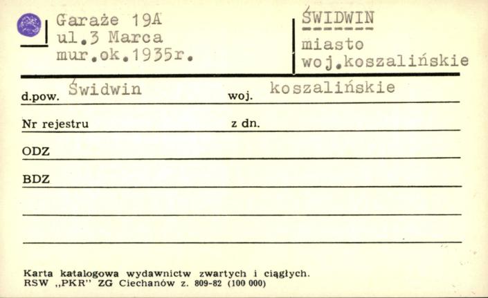 garaże, skan 1
