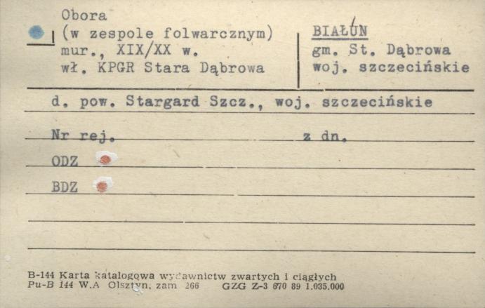 obora w zespole folwarcznym, skan 1
