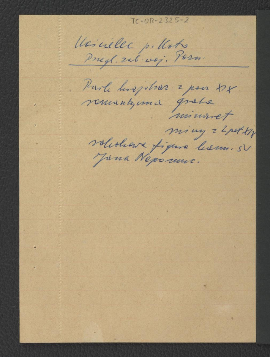 wypis z Przegląd Zabytków Województwa Poznańskiego, WKZ Poznań, Poznań 1957  dotyczący parku krajobrazowego z pocz. XIX w.    , skan 1