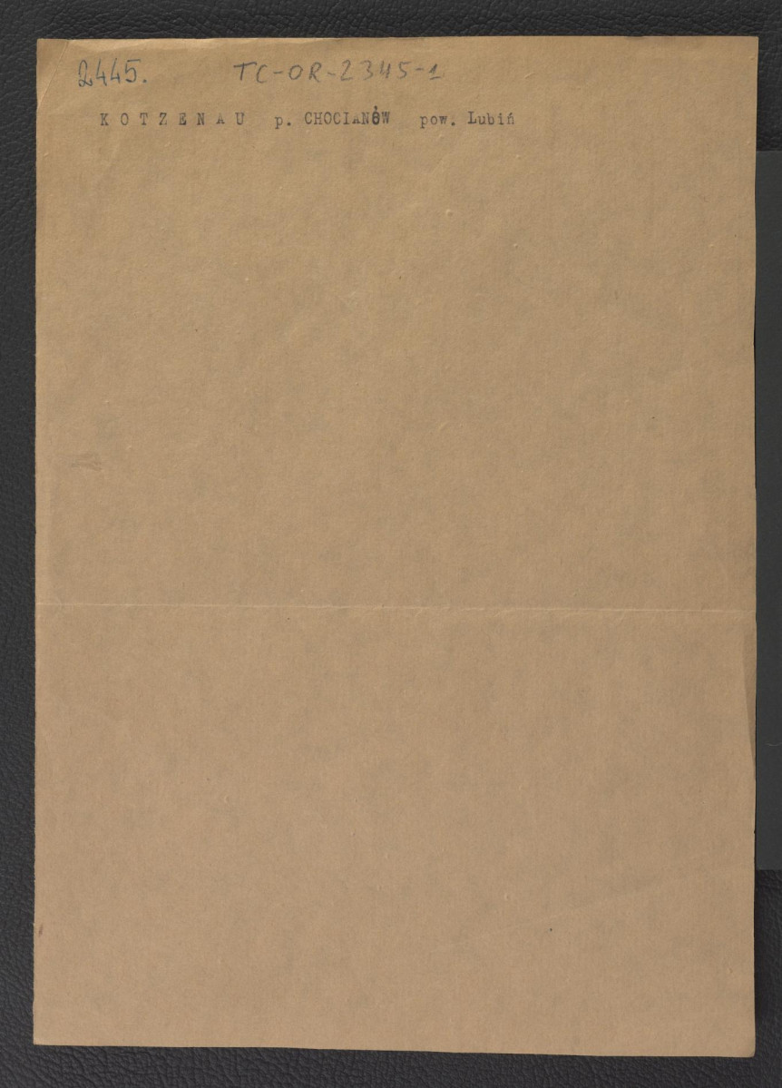 odsyłacz do obwoluty „Chocianów (powiat Lubiń)”, skan 1