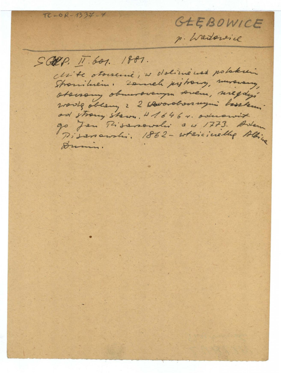 wypis z SŁOWNIK GEOGRAFICZNY KRÓLESTWA POLSKIEGO, t. II, s. 601, skan 1